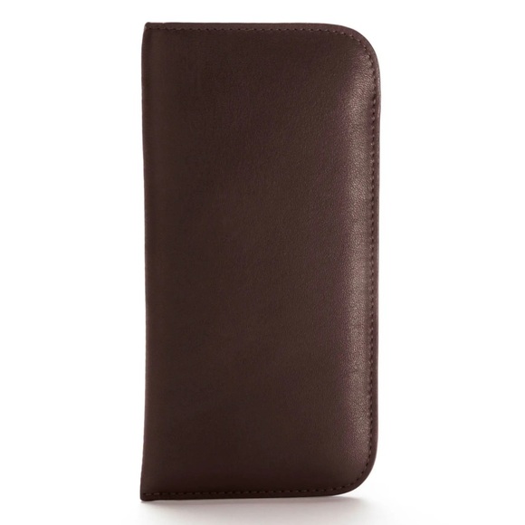 Brown Soft Leather Glasses Case - Picture 1 of 7